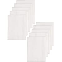 Los mejores  - Meyco 452200 - Pañales de tela (10 unidades- 70 x 70 cm- 100% algodón)- color blanco